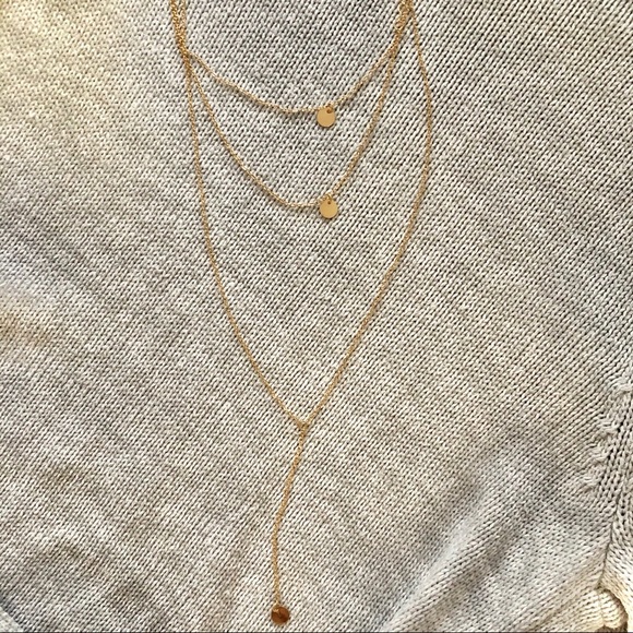 Dainty Layered Disc Necklace Set - Picture 5 of 7